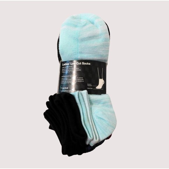 Athletic Works Ladies Low Cut Socks 10 Pair Shoe Size 4-10 No Show Assortment - Picture 3 of 5